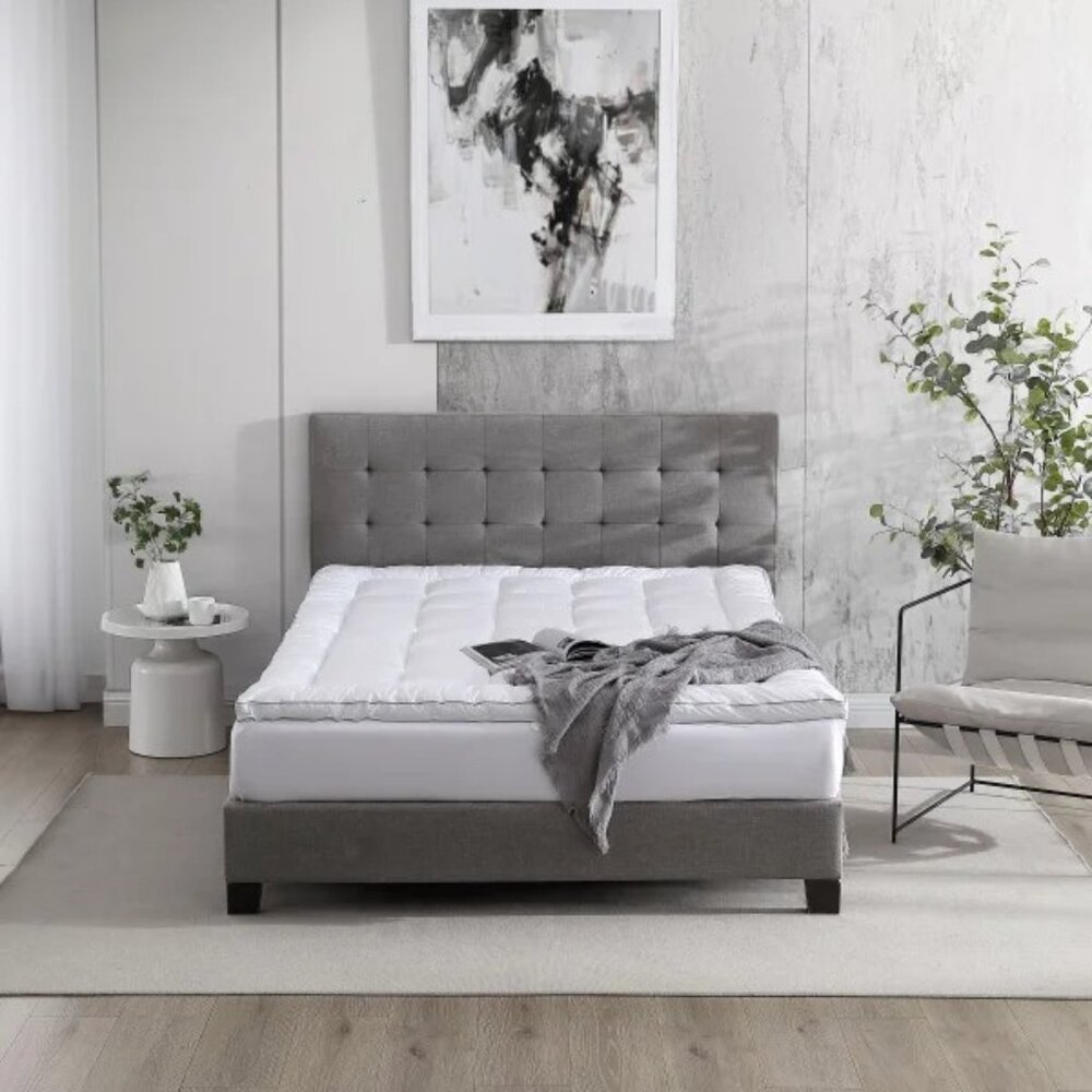 Hotel Grand Polyester Filled 2” Mattress Topper, NWT